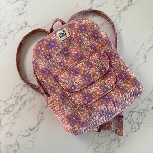Erin Made Dylan Quilted Backpack - Floral Print